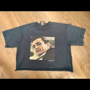 Vintage Johnny Cash Crop T Shirt M